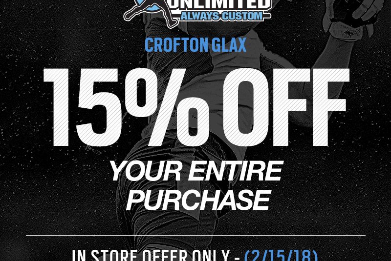 15% Off at Lacrosse Unlimited Just for Crofton GLAX!