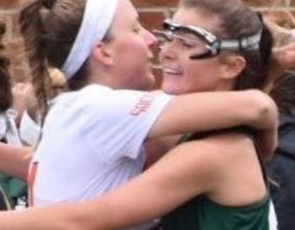 Lifetime Friendships, Crofton GLAX Alums Caroline Kerr and Madeline cloyd face each other in college play