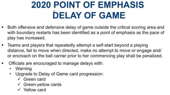 **Important 2020 Point of Emphasis “Delay of Game” Ref Bowker Explains!**