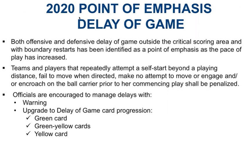 **Important 2020 Point of Emphasis “Delay of Game” Ref Bowker Explains!**
